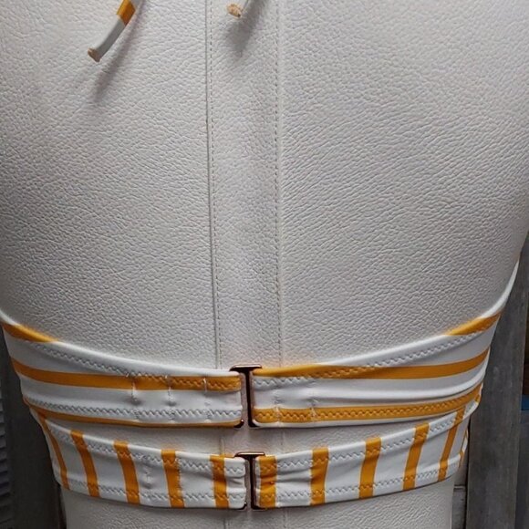 Women's Lightly Lined Tunneled Front Keyhole Bikini Top | Shade & Shore | 34C - Picture 6 of 10